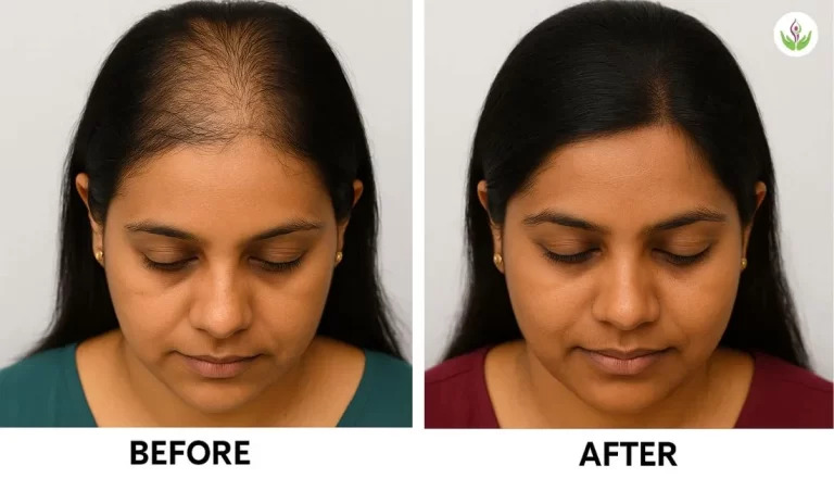 women Hair Transplant in Chandigarh before after